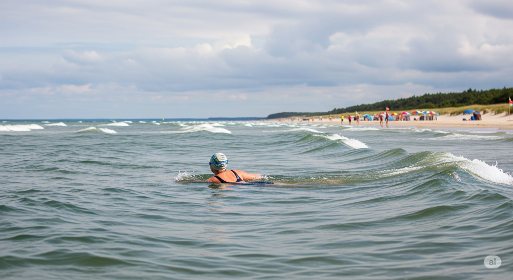 Pływanie po polskim morzu