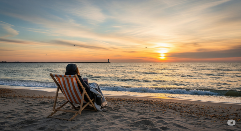 Odpoczywanie nad morzem polskim